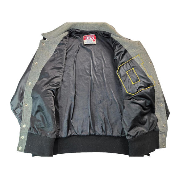 Awards USA Vintage Wool Leather D Jr Football Varsity Letterman Jacket Men Large - Picture 6 of 7